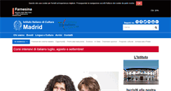 Desktop Screenshot of iicmadrid.esteri.it