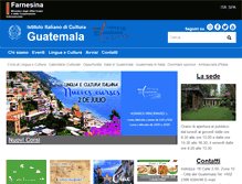 Tablet Screenshot of iicguatemala.esteri.it