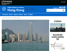 Tablet Screenshot of iichongkong.esteri.it