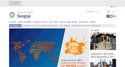 Desktop Screenshot of ambskopje.esteri.it