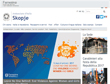 Tablet Screenshot of ambskopje.esteri.it