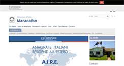 Desktop Screenshot of consmaracaibo.esteri.it