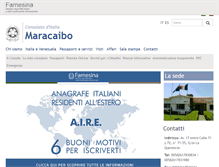 Tablet Screenshot of consmaracaibo.esteri.it