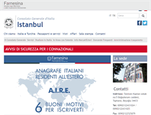 Tablet Screenshot of consistanbul.esteri.it