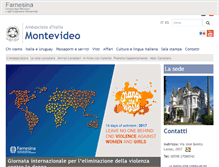 Tablet Screenshot of ambmontevideo.esteri.it