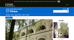 Desktop Screenshot of iicvilnius.esteri.it