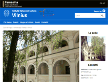 Tablet Screenshot of iicvilnius.esteri.it