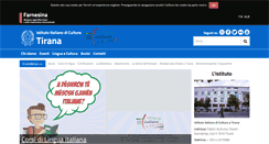 Desktop Screenshot of iictirana.esteri.it