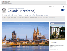Tablet Screenshot of conscolonia.esteri.it