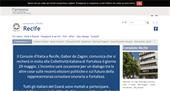 Desktop Screenshot of consrecife.esteri.it