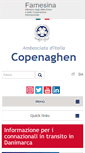 Mobile Screenshot of ambcopenaghen.esteri.it