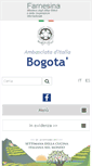 Mobile Screenshot of ambbogota.esteri.it