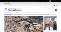 Desktop Screenshot of consgerusalemme.esteri.it