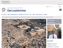Tablet Screenshot of consgerusalemme.esteri.it