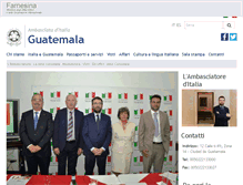 Tablet Screenshot of ambguatemala.esteri.it