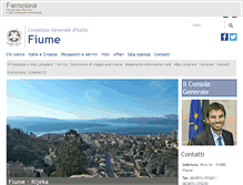 Tablet Screenshot of consfiume.esteri.it