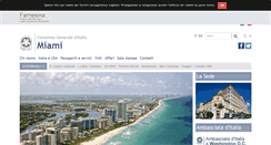 Desktop Screenshot of consmiami.esteri.it