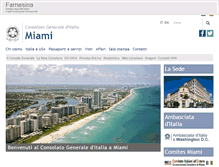 Tablet Screenshot of consmiami.esteri.it