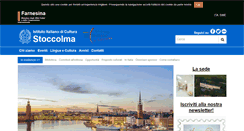 Desktop Screenshot of iicstoccolma.esteri.it