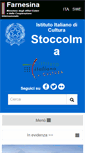Mobile Screenshot of iicstoccolma.esteri.it