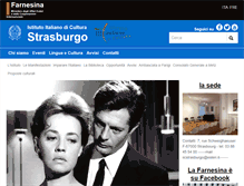 Tablet Screenshot of iicstrasburgo.esteri.it