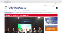 Desktop Screenshot of ambcittadelmessico.esteri.it