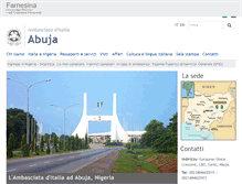 Tablet Screenshot of ambabuja.esteri.it