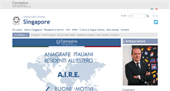 Desktop Screenshot of ambsingapore.esteri.it