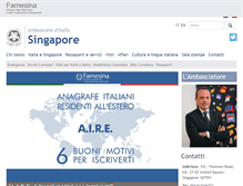 Tablet Screenshot of ambsingapore.esteri.it