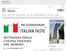 Tablet Screenshot of ambseoul.esteri.it
