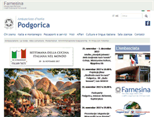 Tablet Screenshot of ambpodgorica.esteri.it