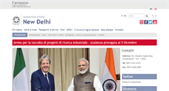 Desktop Screenshot of ambnewdelhi.esteri.it