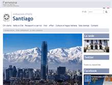 Tablet Screenshot of ambsantiago.esteri.it