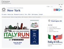 Tablet Screenshot of consnewyork.esteri.it