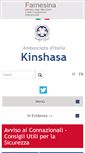 Mobile Screenshot of ambkinshasa.esteri.it