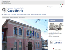 Tablet Screenshot of conscapodistria.esteri.it
