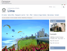 Tablet Screenshot of amblima.esteri.it