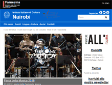 Tablet Screenshot of iicnairobi.esteri.it