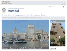 Tablet Screenshot of consmumbai.esteri.it