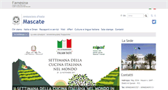 Desktop Screenshot of ambmascate.esteri.it