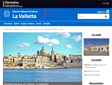 Tablet Screenshot of iicvalletta.esteri.it