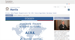 Desktop Screenshot of ambmanila.esteri.it