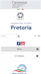 Mobile Screenshot of ambpretoria.esteri.it