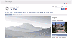 Desktop Screenshot of amblapaz.esteri.it