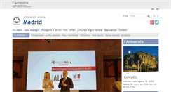 Desktop Screenshot of ambmadrid.esteri.it