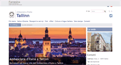 Desktop Screenshot of ambtallinn.esteri.it