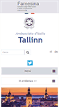 Mobile Screenshot of ambtallinn.esteri.it