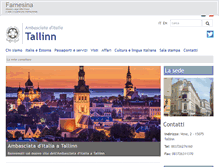 Tablet Screenshot of ambtallinn.esteri.it