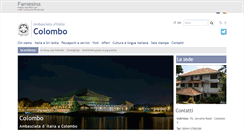 Desktop Screenshot of ambcolombo.esteri.it