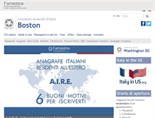 Tablet Screenshot of consboston.esteri.it